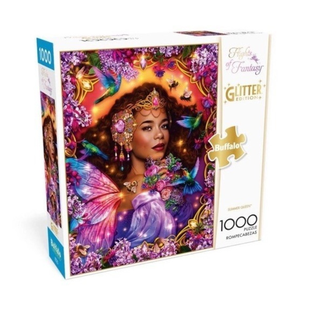 Buffalo Games Jigsaw Puzzle;  Summer Queen glitter edition;  1000 pieces